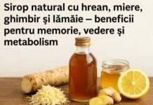 Sirop natural cu hrean, miere, ghimbir și lămâie – beneficii pentru memorie, vedere și metabolism